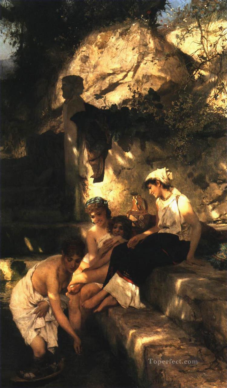Idilio romano polaco griego romano Henryk Siemiradzki Pintura al óleo